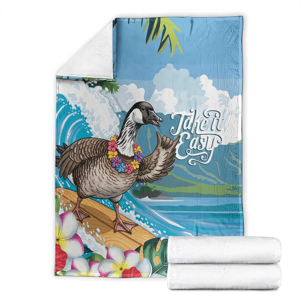 Aloha Hawaii Shaka Nene Goose Blanket Surfing Take It Easy LT14 - Polynesian Pride