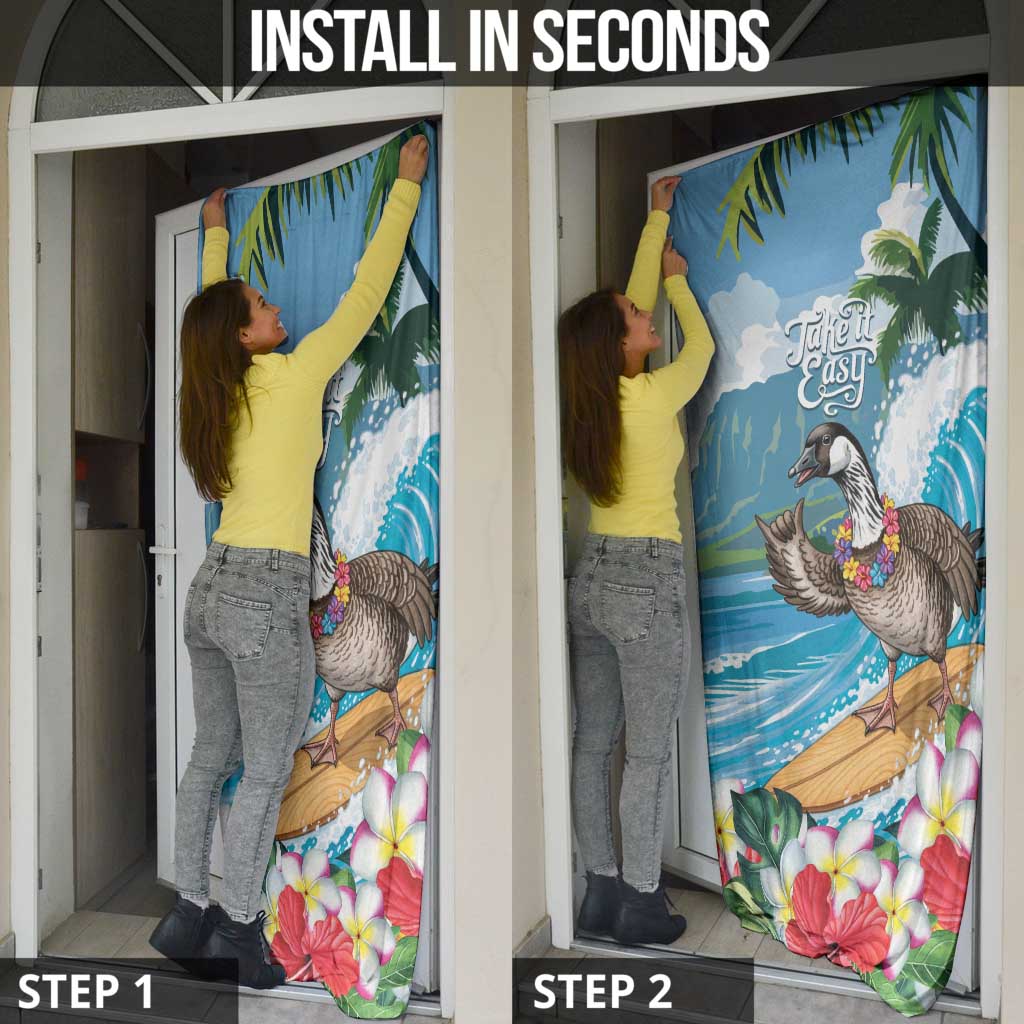 Aloha Hawaii Shaka Nene Goose Door Cover Surfing Take It Easy LT14 - Polynesian Pride
