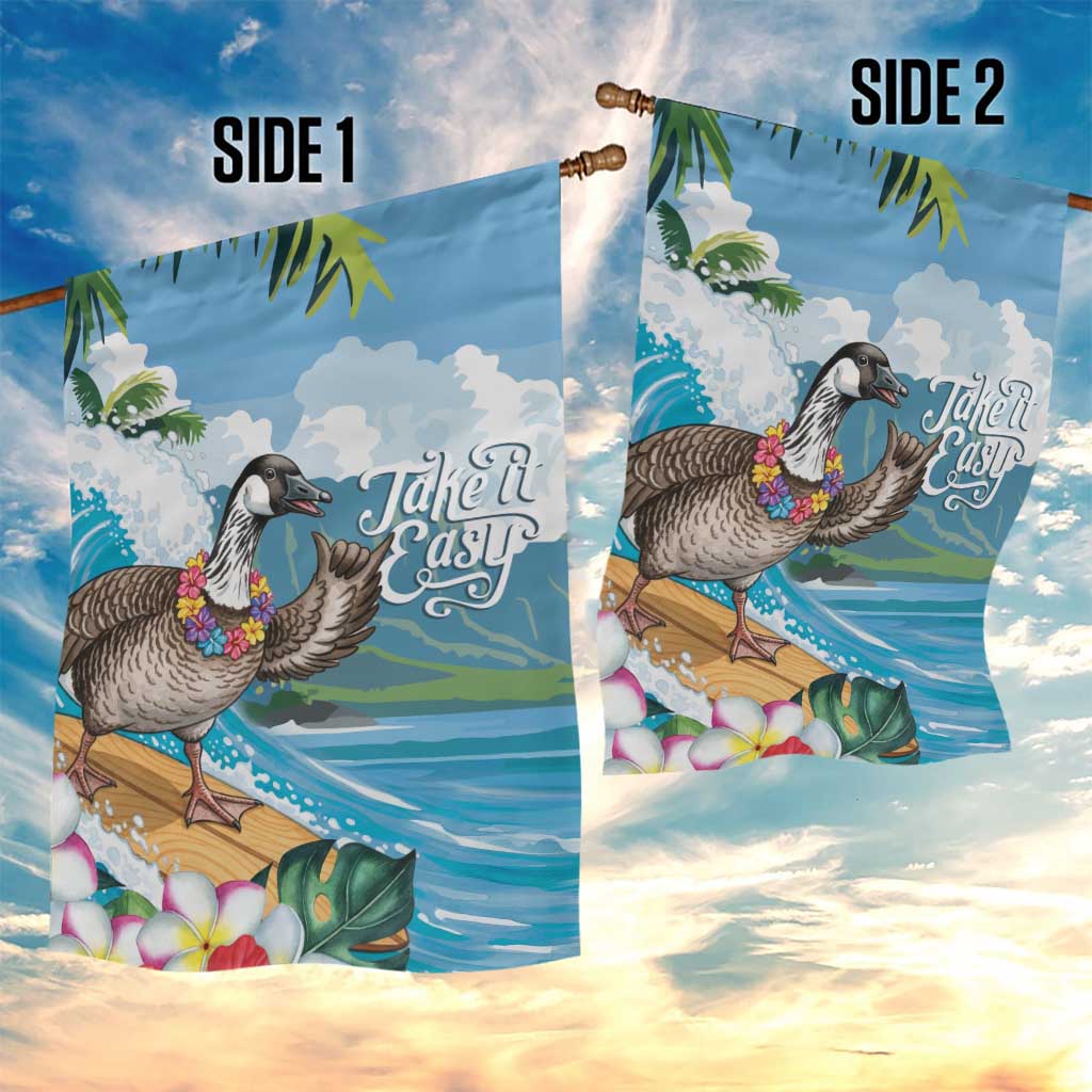 Aloha Hawaii Shaka Nene Goose Garden Flag Surfing Take It Easy LT14 - Polynesian Pride