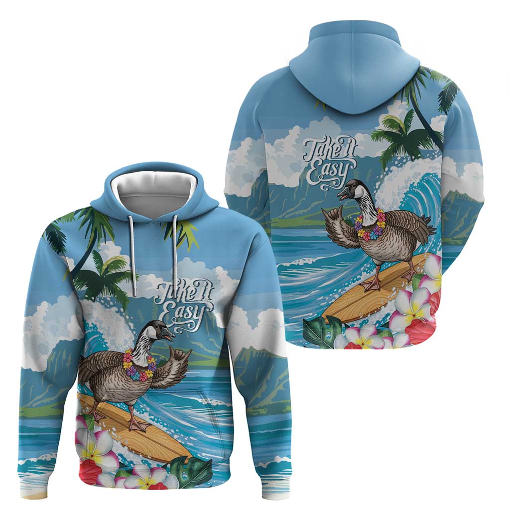 Aloha Hawaii Shaka Nene Goose Hoodie Surfing Take It Easy LT14 - Polynesian Pride