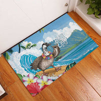 Aloha Hawaii Shaka Nene Goose Rubber Doormat Surfing Take It Easy LT14 - Polynesian Pride