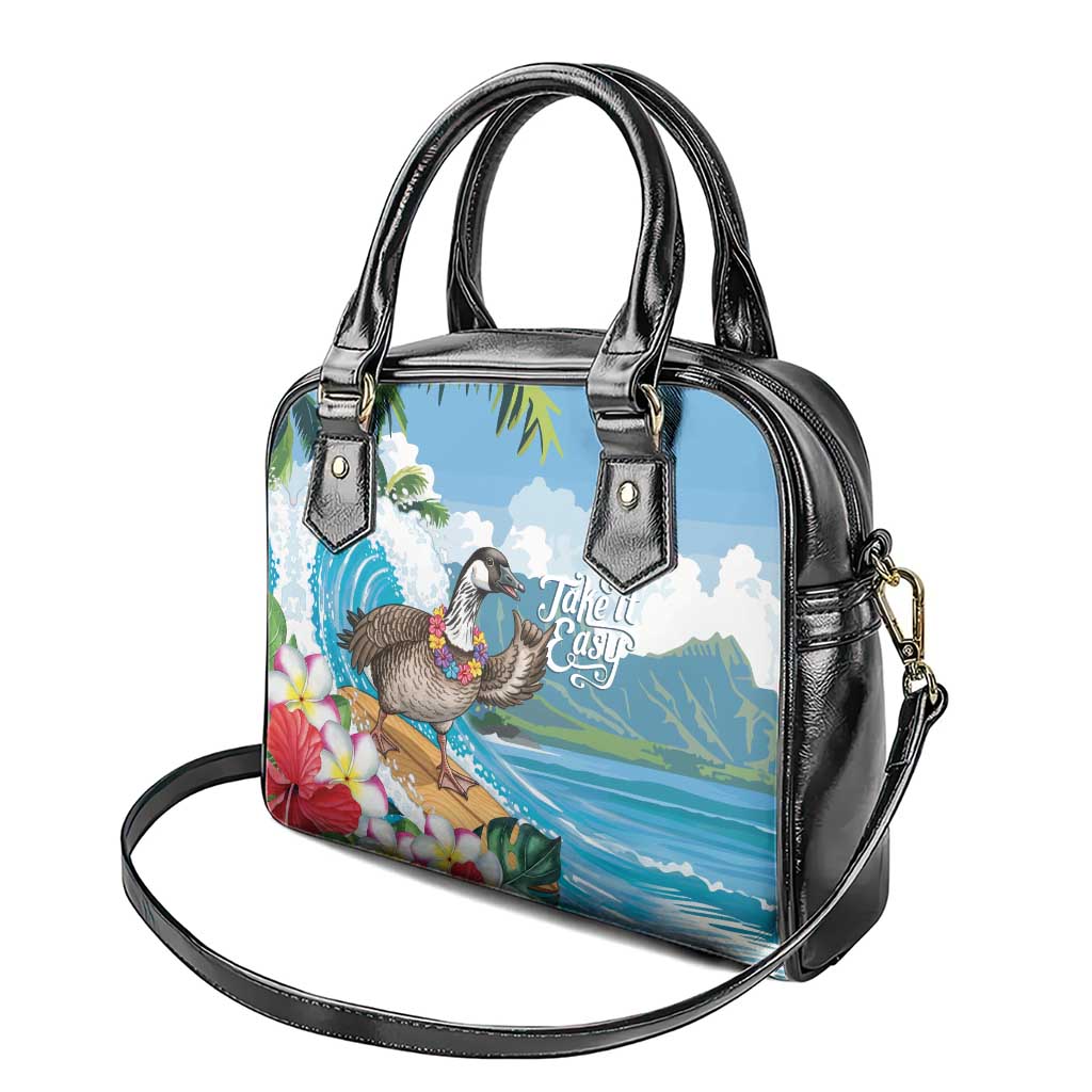 Aloha Hawaii Shaka Nene Goose Shoulder Handbag Surfing Take It Easy LT14 - Polynesian Pride