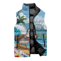 Aloha Hawaii Shaka Nene Goose Sleeveless Puffer Jacket Surfing Take It Easy LT14 - Polynesian Pride