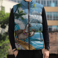 Aloha Hawaii Shaka Nene Goose Sleeveless Puffer Jacket Surfing Take It Easy LT14 - Polynesian Pride