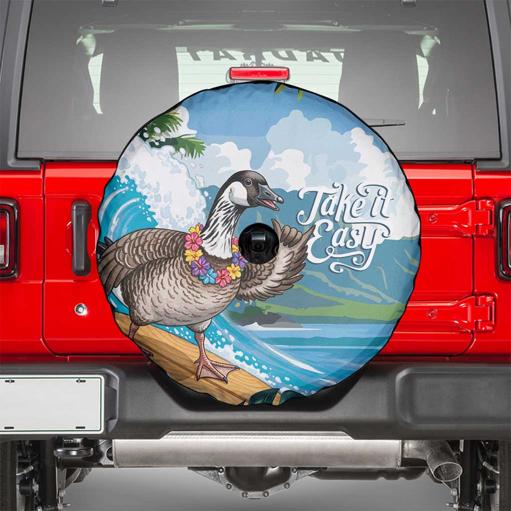 Aloha Hawaii Shaka Nene Goose Spare Tire Cover Surfing Take It Easy LT14 - Polynesian Pride