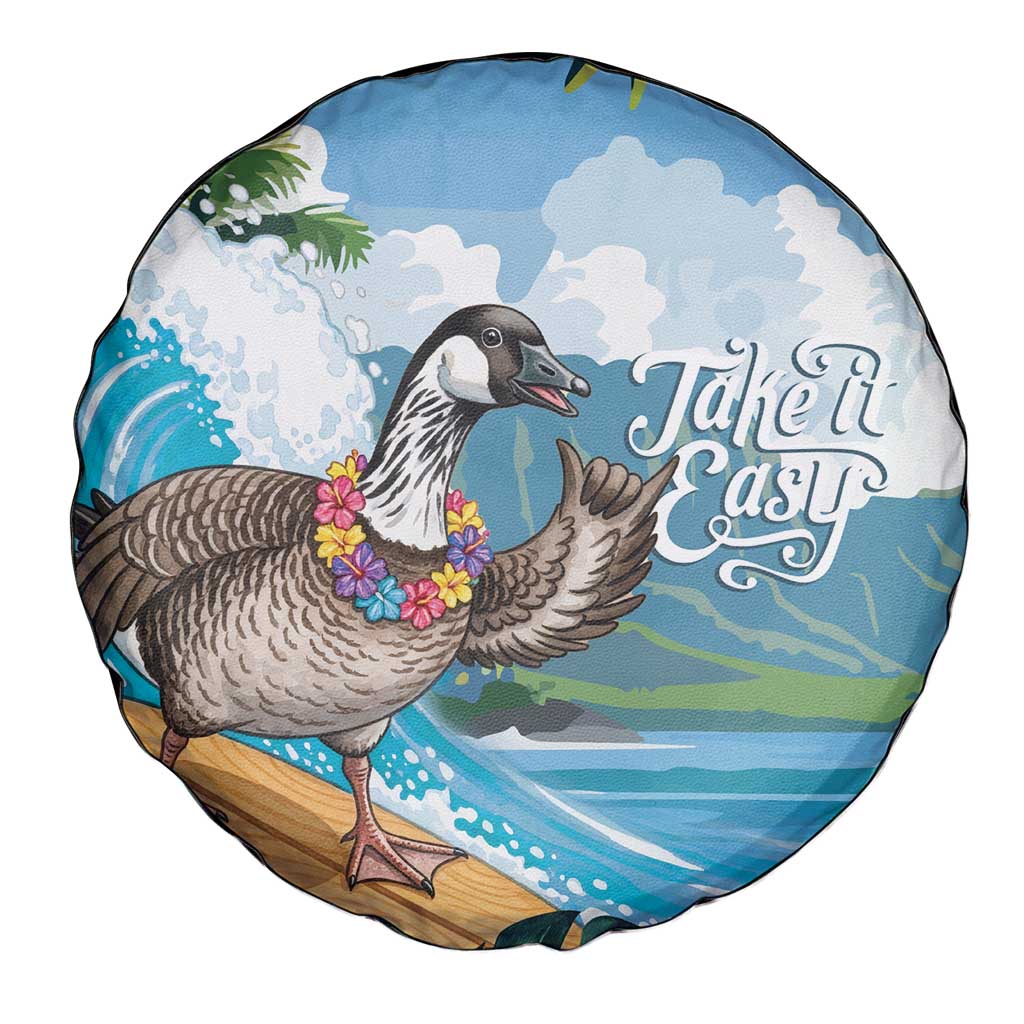 Aloha Hawaii Shaka Nene Goose Spare Tire Cover Surfing Take It Easy LT14 - Polynesian Pride