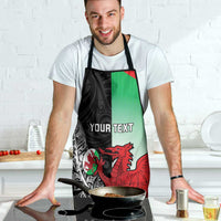New Zealand and Wales Rugby Custom Apron Aotearoa All Black Combine Welsh Dragon LT14 - Polynesian Pride