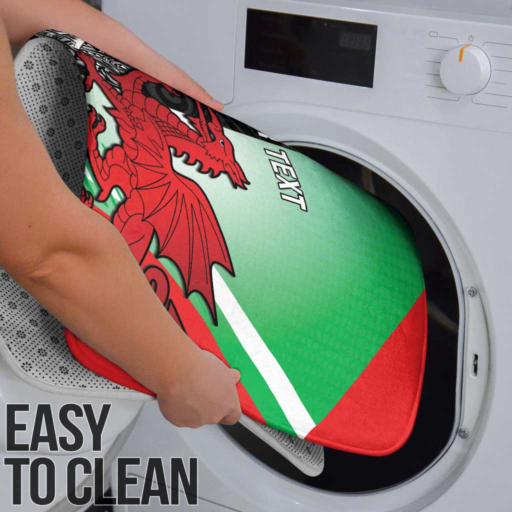 New Zealand and Wales Rugby Custom Bathroom Set Aotearoa All Black Combine Welsh Dragon LT14 - Polynesian Pride