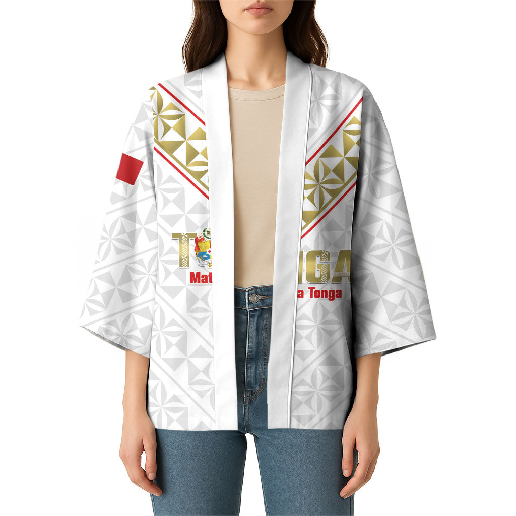 Mate Maa Tonga Rugby Custom Kimono 2026 Tongan Ngatu Pattern LT14 - Polynesian Pride