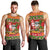 Personalised Hawaii Surfing Santa Christmas Men Tank Top Tropical Pineapple Mele Kalikimaka Quilt Pattern LT14 - Polynesian Pride