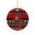 New Zealand Christmas Ceramic Ornament Aotearoa Kiwi Meri Kirihimete Red Version LT14 - Polynesian Pride