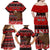 Personalised New Zealand Christmas Family Matching Off Shoulder Maxi Dress and Hawaiian Shirt Aotearoa Kiwi Meri Kirihimete Red Version LT14 - Polynesian Pride