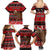 Personalised New Zealand Christmas Family Matching Summer Maxi Dress and Hawaiian Shirt Aotearoa Kiwi Meri Kirihimete Red Version LT14 - Polynesian Pride