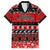 Personalised New Zealand Christmas Hawaiian Shirt Aotearoa Kiwi Meri Kirihimete Red Version LT14 Red - Polynesian Pride