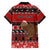 Personalised New Zealand Christmas Hawaiian Shirt Aotearoa Kiwi Meri Kirihimete Red Version LT14 - Polynesian Pride