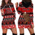 Personalised New Zealand Christmas Hoodie Dress Aotearoa Kiwi Meri Kirihimete Red Version LT14 - Polynesian Pride