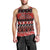 Personalised New Zealand Christmas Men Tank Top Aotearoa Kiwi Meri Kirihimete Red Version LT14 - Polynesian Pride