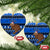 New Zealand Christmas Ceramic Ornament Aotearoa Kiwi Meri Kirihimete Blue Version LT14 Heart Blue - Polynesian Pride