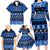 Personalised New Zealand Christmas Family Matching Long Sleeve Bodycon Dress and Hawaiian Shirt Aotearoa Kiwi Meri Kirihimete Blue Version LT14 - Polynesian Pride