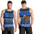 Personalised New Zealand Christmas Men Tank Top Aotearoa Kiwi Meri Kirihimete Blue Version LT14 - Polynesian Pride