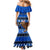 Personalised New Zealand Christmas Mermaid Dress Aotearoa Kiwi Meri Kirihimete Blue Version LT14 - Polynesian Pride