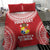 Custom Tonga Mate Maa Bedding Set Go Champions Tongan Ngatu - Red