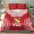 Custom Tonga Mate Maa Bedding Set Go Champions Tongan Ngatu - Red