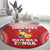 Custom Tonga Mate Maa Round Carpet Go Champions Tongan Ngatu - Red