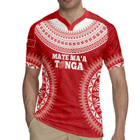 Custom Tonga Mate Maa Rugby Jersey Go Champions Tongan Ngatu - Red LT14 - Polynesian Pride