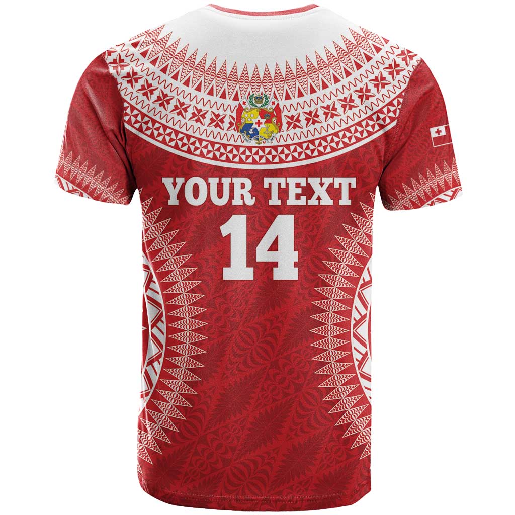 Custom Tonga Mate Maa T Shirt Go Champions Tongan Ngatu - Red LT14 - Polynesian Pride