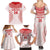 Custom Tonga Mate Maa Family Matching Summer Maxi Dress and Hawaiian Shirt Go Champions Tongan Ngatu - White