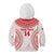 Custom Tonga Mate Maa Kid Hoodie Go Champions Tongan Ngatu - White