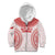 Custom Tonga Mate Maa Kid Hoodie Go Champions Tongan Ngatu - White