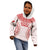 Custom Tonga Mate Maa Kid Hoodie Go Champions Tongan Ngatu - White