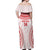 Custom Tonga Mate Maa Off Shoulder Maxi Dress Go Champions Tongan Ngatu - White