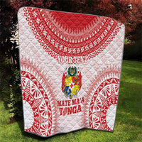 Custom Tonga Mate Maa Quilt Go Champions Tongan Ngatu - White LT14 - Polynesian Pride