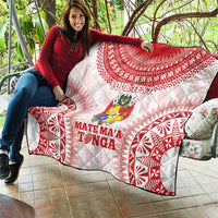 Custom Tonga Mate Maa Quilt Go Champions Tongan Ngatu - White LT14 - Polynesian Pride