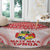 Custom Tonga Mate Maa Round Carpet Go Champions Tongan Ngatu - White