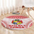 Custom Tonga Mate Maa Round Carpet Go Champions Tongan Ngatu - White