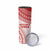 Personalised Tonga Mate Maa Skinny Tumbler Go Champions Tongan Ngatu - White