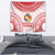 Custom Tonga Mate Maa Tapestry Go Champions Tongan Ngatu - White