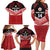 Custom Mate Maa Tonga XIII Family Matching Long Sleeve Bodycon Dress and Hawaiian Shirt Tongan Kupesi Ngatu - Rugby Style