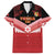 Custom Mate Maa Tonga XIII Family Matching Short Sleeve Bodycon Dress and Hawaiian Shirt Tongan Kupesi Ngatu - Rugby Style