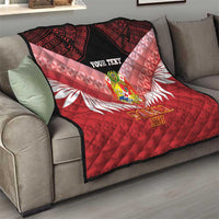 Custom Mate Maa Tonga XIII Quilt Tongan Kupesi Ngatu - Rugby Style LT14 - Polynesian Pride