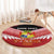 Custom Mate Maa Tonga XIII Round Carpet Tongan Kupesi Ngatu - Rugby Style