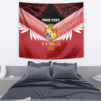 Custom Mate Maa Tonga XIII Tapestry Tongan Kupesi Ngatu - Rugby Style LT14 - Polynesian Pride