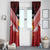 Custom Mate Maa Tonga XIII Window Curtain Tongan Kupesi Ngatu - Rugby Style