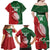 Custom Tonga And Australia Rugby Family Matching Off Shoulder Maxi Dress and Hawaiian Shirt Mate Maa Tongan Ngatu Mix Kangaroos Aboriginal