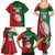 Custom Tonga And Australia Rugby Family Matching Summer Maxi Dress and Hawaiian Shirt Mate Maa Tongan Ngatu Mix Kangaroos Aboriginal