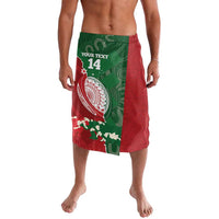 Custom Tonga And Australia Rugby Lavalava Mate Maa Tongan Ngatu Mix Kangaroos Aboriginal LT14 Green - Polynesian Pride